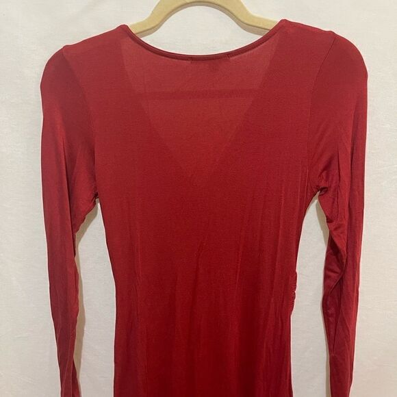 Twist it up mini dress- Rust - Picture 3 of 14